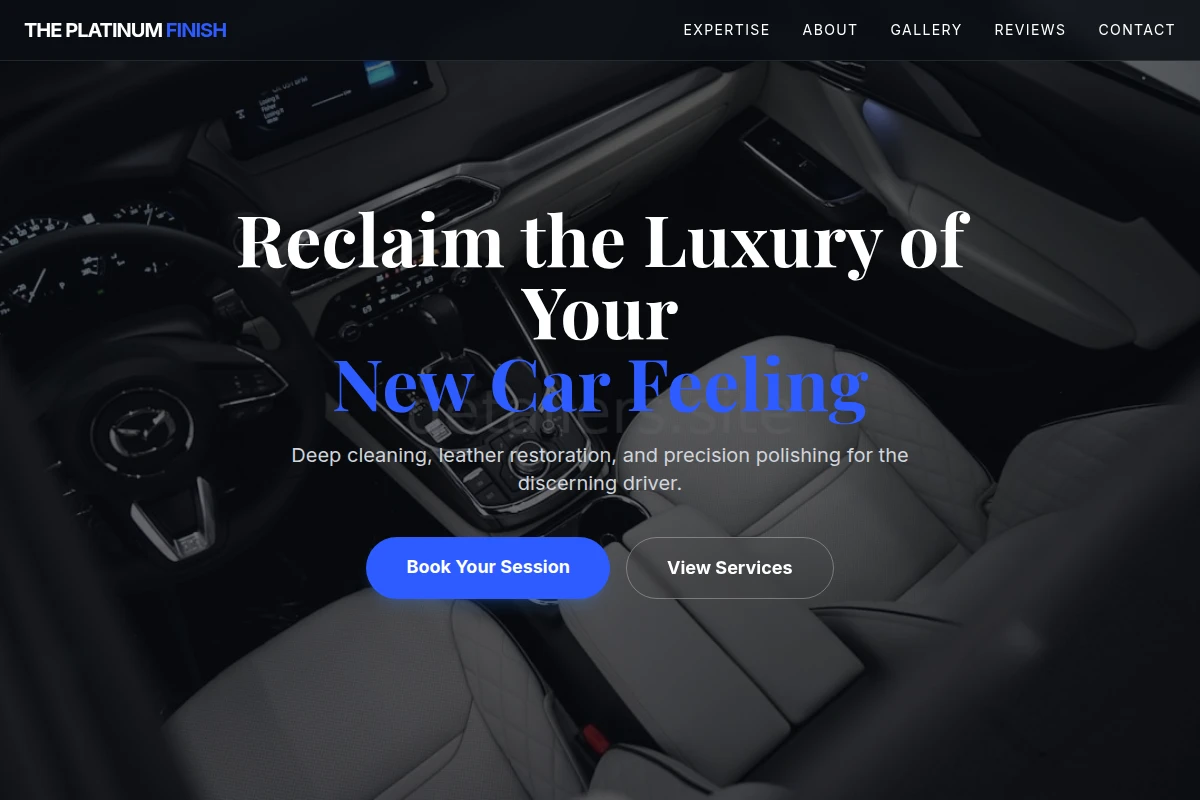Finishing Polish Car Interior